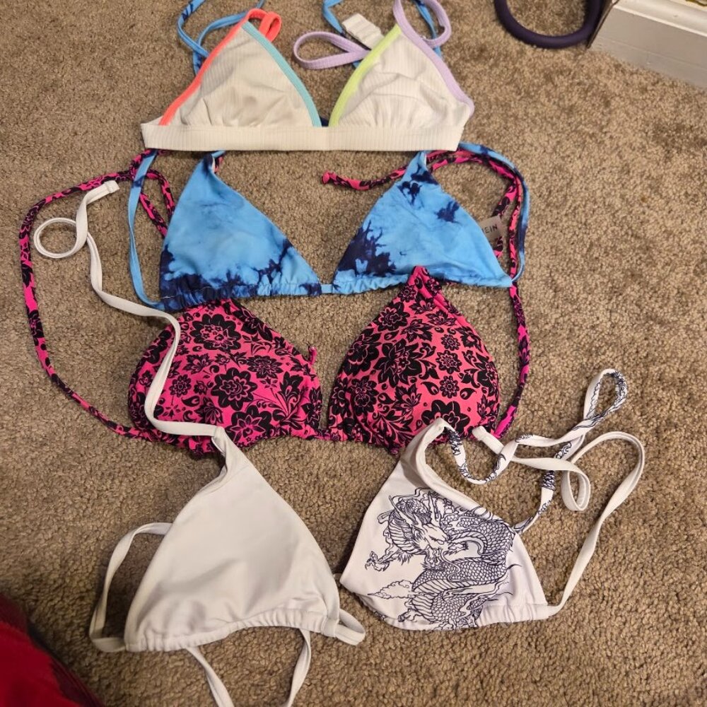 bathing suit tops lot 5 total